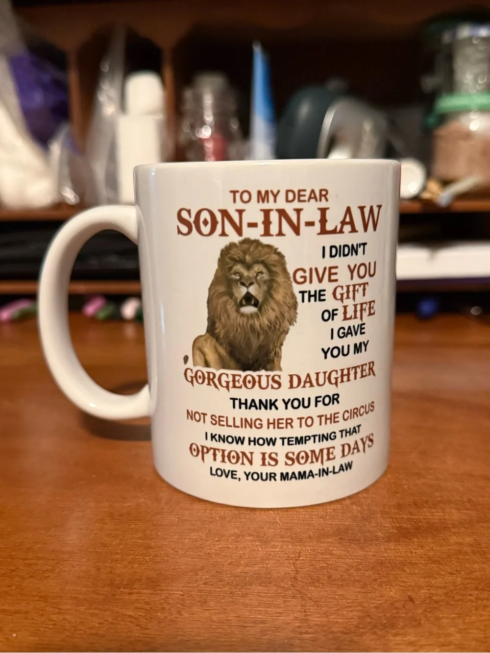 Funny Son-In-Law Lion Coffee Mug
